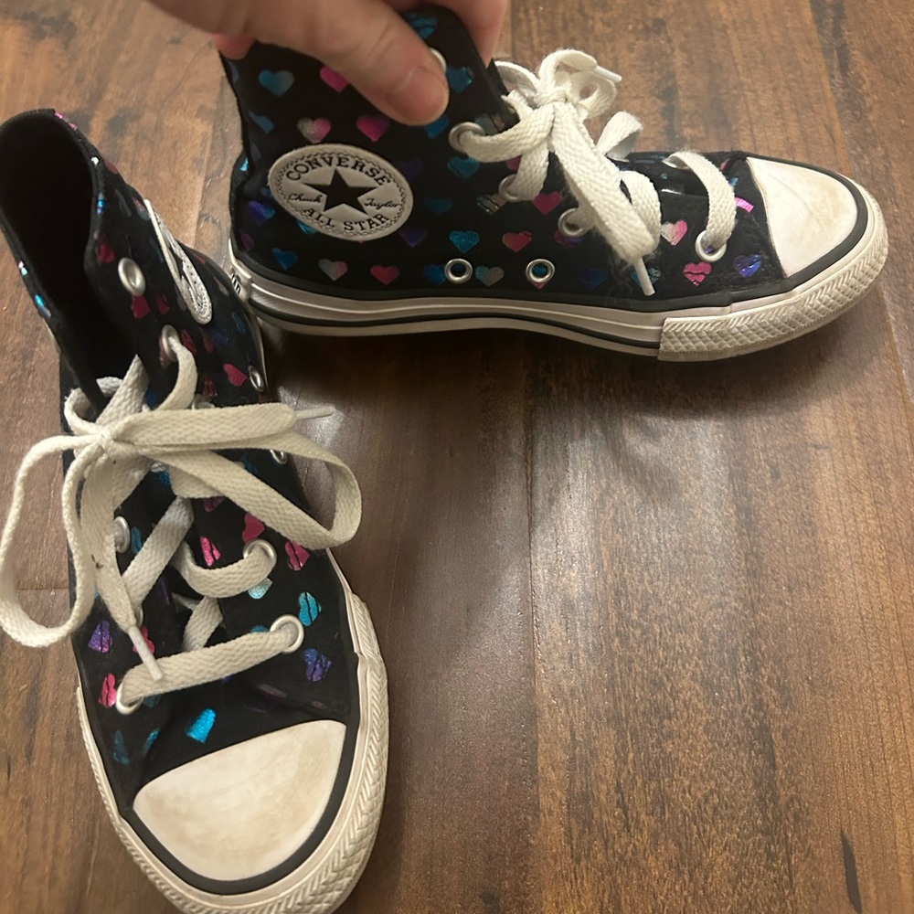 Converse Heart Foil High-Top Sneakers
